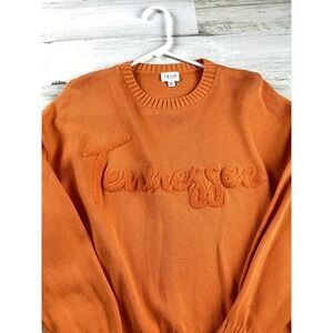 Le Lis Knit XS Tennessee Oversized LS Sweater Scripted State Name Across Front